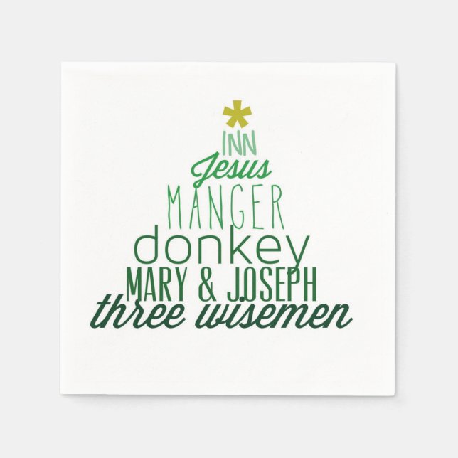 Christus in der Weihnachtsserviette Serviette (Vorderseite)