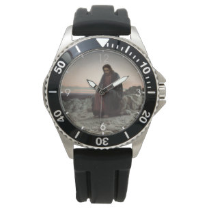 Christus in der Wildnis (von Ivan Kramskoi) Armbanduhr