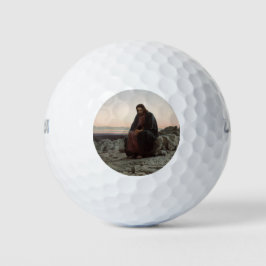 Christus in der Wildnis (von Ivan Kramskoi) Golfball