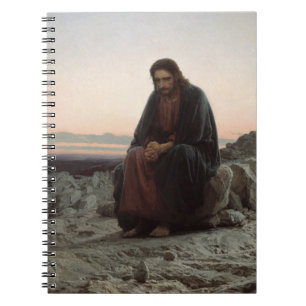 Christus in der Wildnis (von Ivan Kramskoi) Notizblock