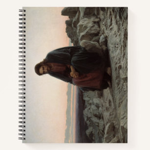 Christus in der Wildnis (von Ivan Kramskoi) Notizbuch