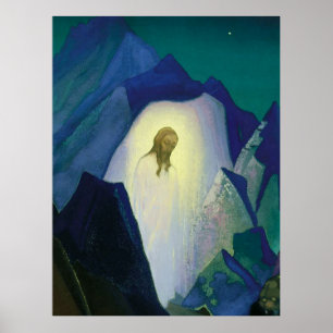 „Christus in der Wüste“ von Nicholas Roerich Poster