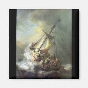 Christus in einem Sturm auf dem Meer von Galiläa  Magnet