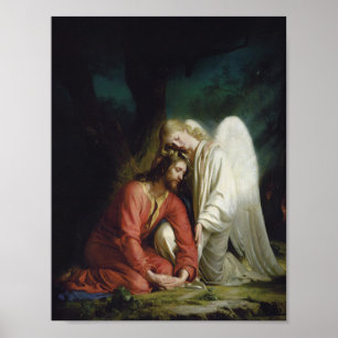 Christus in Gethsemane, Religiös Poster