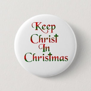 Christus in Weihnachten behalten Abzeichen / Taste Button