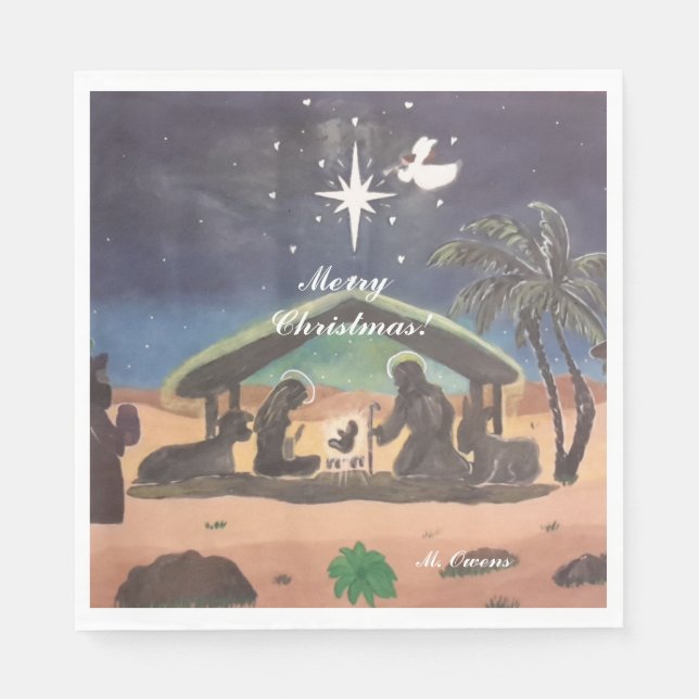 Christus in Weihnachten - Napkins behalten Serviette (Vorderseite)