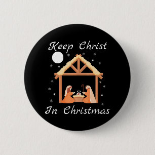 Christus in Weihnachten Weihnachten Weihnachten Ch Button
