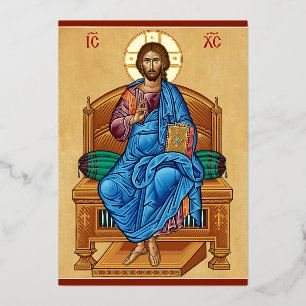 Christus inthronisiert folieneinladung