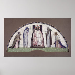 Christus inthronisierte poster