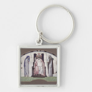 Christus inthronisierte schlüsselanhänger