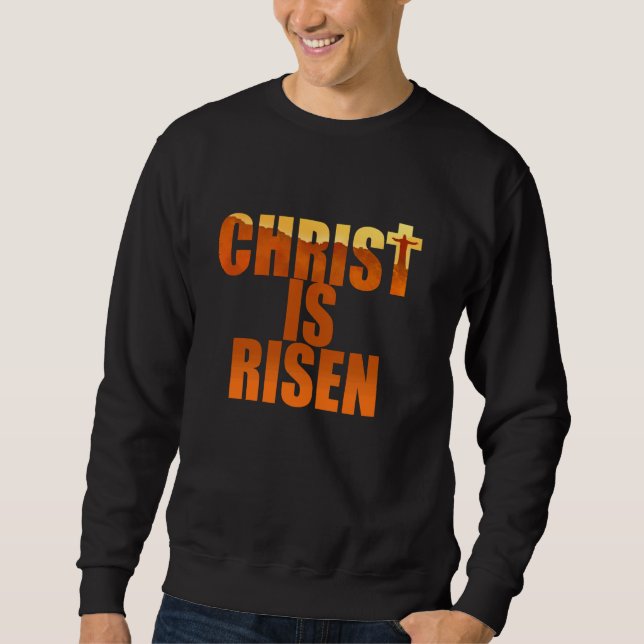 Christus ist 2013 Luke 246 Jesus Sonnenaufgang Nat Sweatshirt (Vorderseite)