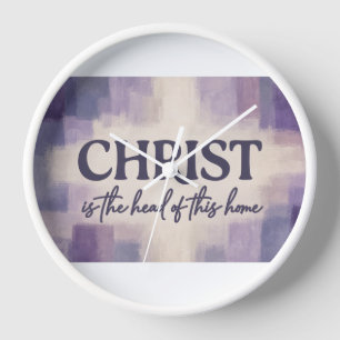 Christus ist das Haupt dieses Hauses Christlich Uhr