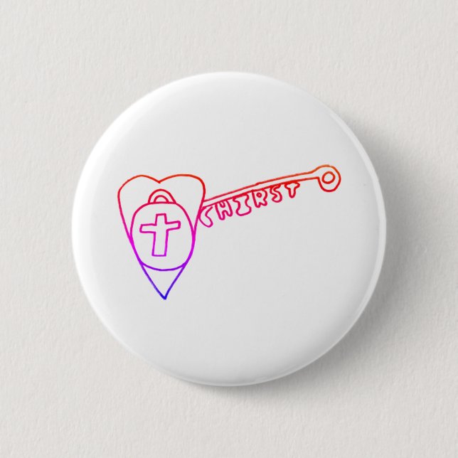 Christus ist das wichtigste Round-Abzeichen Button (Vorderseite)