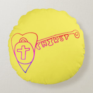 Christus ist das wichtigste Rundkissen Rundes Kissen