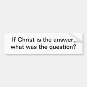Christus ist die Antwort - Autoaufkleber