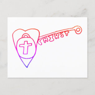 Christus ist die Schlüssel-Feiertagspostkarte Feiertagspostkarte