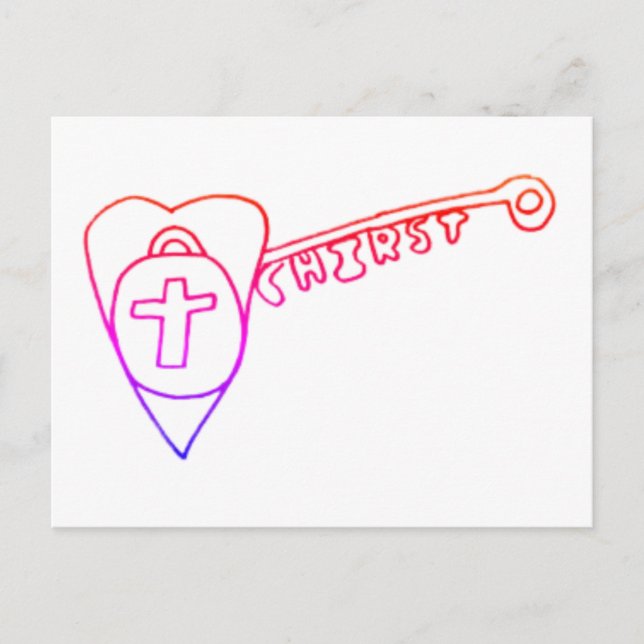 Christus ist die zentrale Urlaubspistkarte Feiertagspostkarte (Vorderseite)