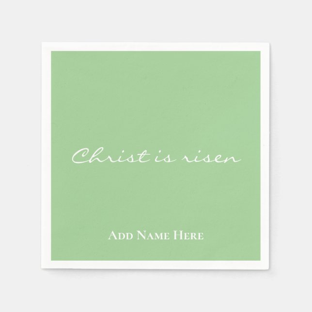 Christus ist ein Christliches  Osterfest für den M Serviette (Vorderseite)