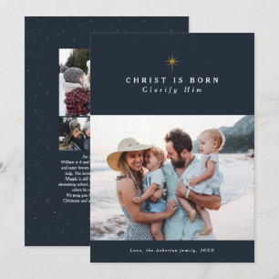 Christus ist eine Geborene religiöse Weihnachtscol Feiertagskarte
