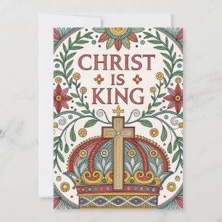 Christus ist König Feiertagskarte