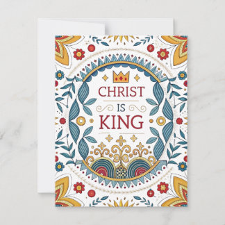 Christus ist König Feiertagskarte