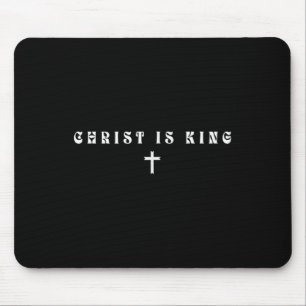 Christus ist König subtile Christliche minimale re Mousepad