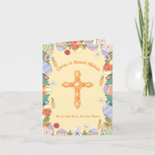 Christus ist Risen Alleluia Ostern Segnungen Feiertagskarte