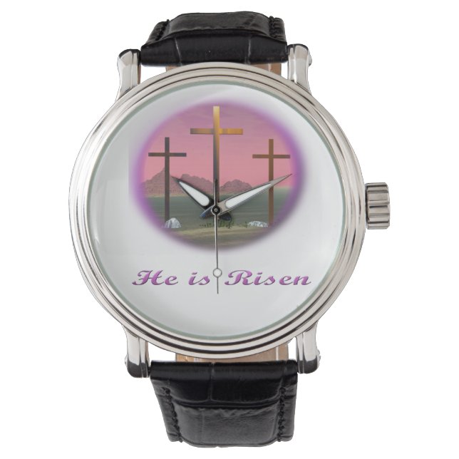 Christus ist Risen Armbanduhr (Vorderseite)