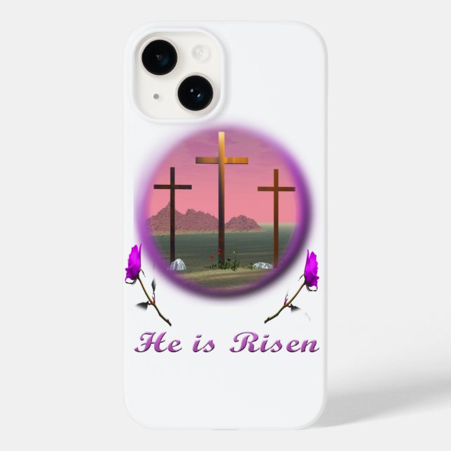 Christus ist Risen Case-Mate iPhone Hülle (Rückseite)