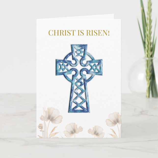 Christus ist Risen! Orthodox Christlich Pascha Hol Karte (Vorderseite)