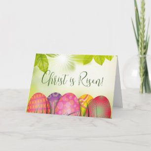 Christus ist Risen! Osterkarte Feiertagskarte