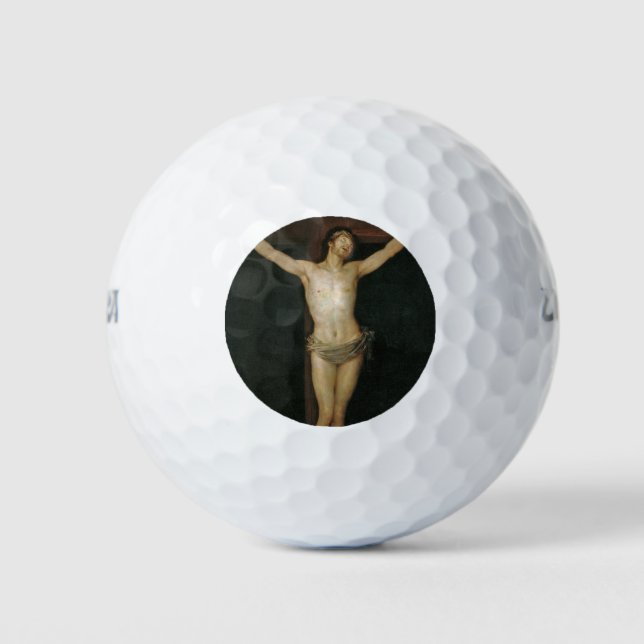 Christus (Jesus am Kreuz) (von Goya) Golfball (Vorderseite)