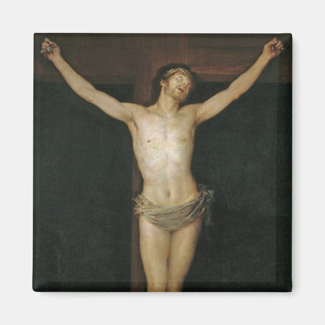 Christus (Jesus am Kreuz) (von Goya) Magnet (Vorne)