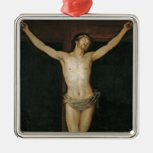 Christus (Jesus am Kreuz) (von Goya) Ornament Aus Metall (Vorne)