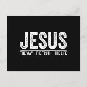 Christus Jesus Der Weg. Die Wahrheit. Das Leben Ge Feiertagspostkarte