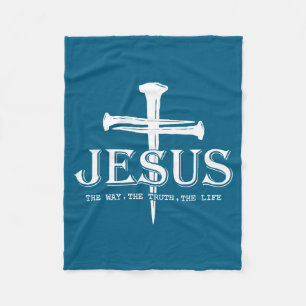 Christus Jesus Der Weg. Die Wahrheit. Das Leben Ge Fleecedecke
