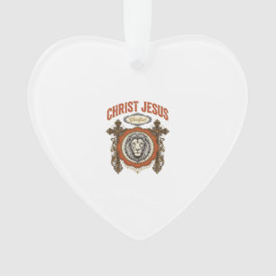 Christus Jesus Vintage Löwe Glaube Ornament