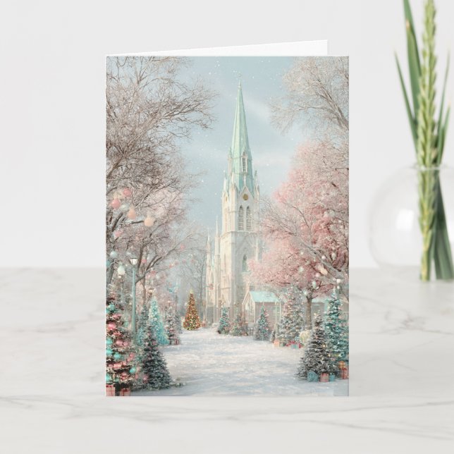 Christus-Kathedrale Feiertagskarte (Vorderseite)