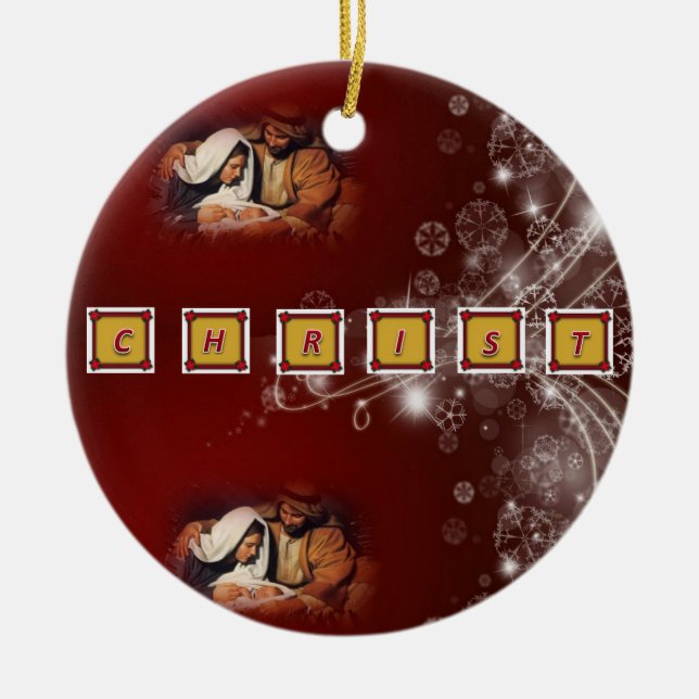 Christus Keramik Ornament (Vorne)