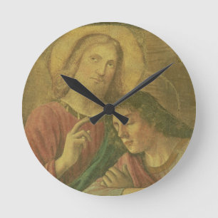 Christus Kopf, vom letzten Abendessen, 1480 Runde Wanduhr