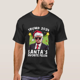 Christus Lieblingskandidat Trump 2024 Weihnachtsma T-Shirt