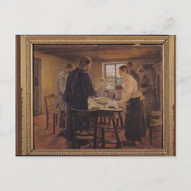 Christus mit den Bauern, c.1887-88 Postkarte (Vorderseite)