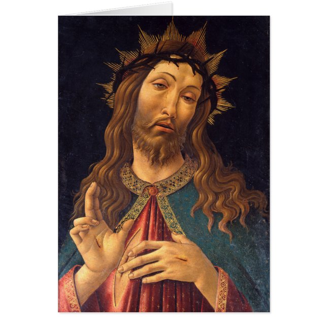 Christus mit Dornenkrone von Sandro Botticelli (Vorne)