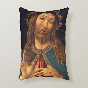 Christus mit Dornenkrone von Sandro Botticelli Dekokissen
