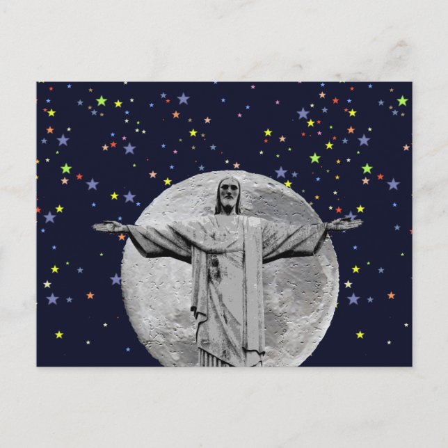 Christus, Mond und Sterne Postkarte (Vorderseite)