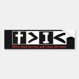 Christus muss sich erhöhen autoaufkleber
