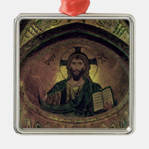 Christus Pantocrat im Apse Silbernes Ornament