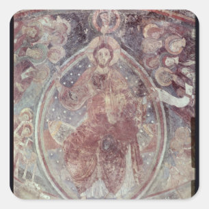 Christus Pantocrator, vom Apse Quadratischer Aufkleber