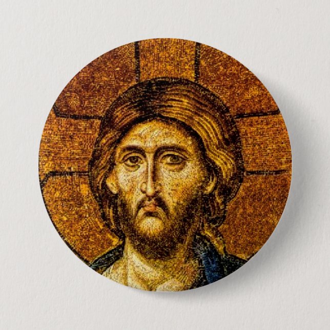 Christus Pantokrator Button (Vorderseite)