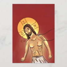 Christus Papier Ikonenkarte